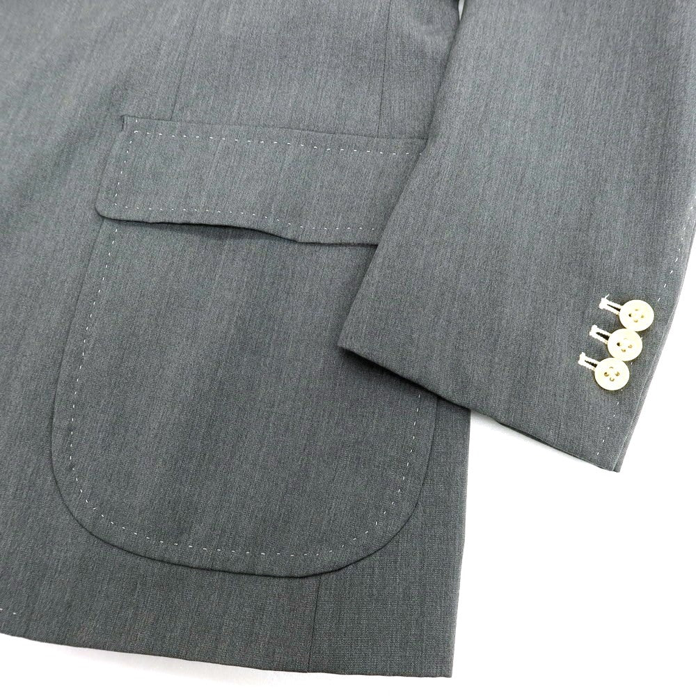 【中古】ユニバーサルランゲージ UNIVERSAL LANGUAGE SUPER110’S ウール 2B テーラードジャケット グレー【 46 】【 状態ランクC 】【 メンズ 】