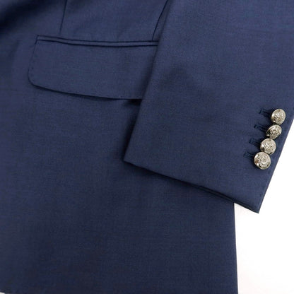 【中古】ミツミネ Mitsumine ウールモヘヤ 2B テーラードジャケット ライトネイビー【 46 】【 状態ランクB 】【 メンズ 】