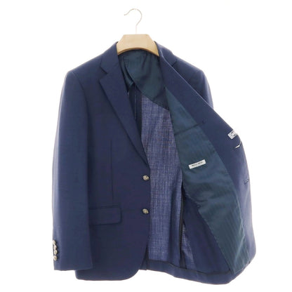 【中古】ミツミネ Mitsumine ウールモヘヤ 2B テーラードジャケット ライトネイビー【 46 】【 状態ランクB 】【 メンズ 】