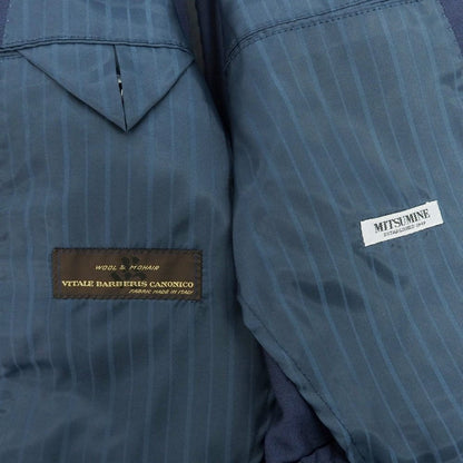 【中古】ミツミネ Mitsumine ウールモヘヤ 2B テーラードジャケット ライトネイビー【 46 】【 状態ランクB 】【 メンズ 】