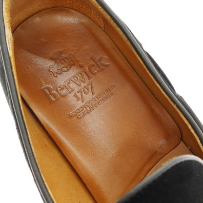 【中古】バーウィック BERWICK スエード タッセルローファー ブラック【 6 1/2 】【 状態ランクB 】【 メンズ 】