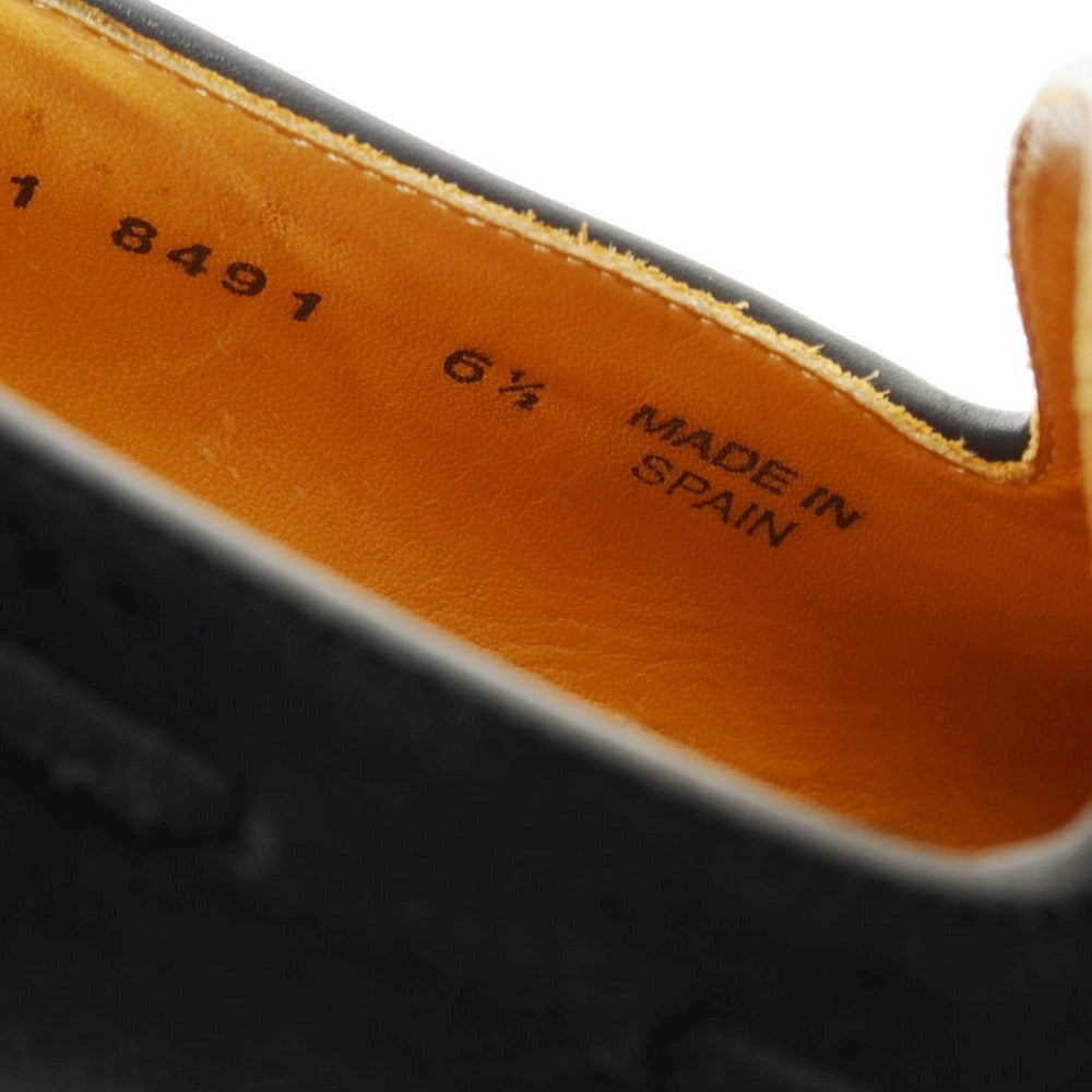 【中古】バーウィック BERWICK スエード タッセルローファー ブラック【 6 1/2 】【 状態ランクB 】【 メンズ 】