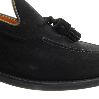 【中古】バーウィック BERWICK スエード タッセルローファー ブラック【 6 1/2 】【 状態ランクB 】【 メンズ 】