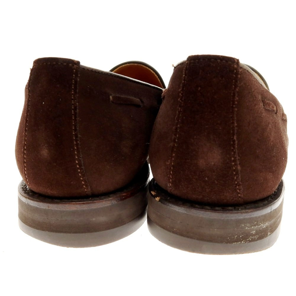 【中古】バーウィック BERWICK スエード タッセルローファー ダークブラウン【 6 1/2 】【 状態ランクB 】【 メンズ 】