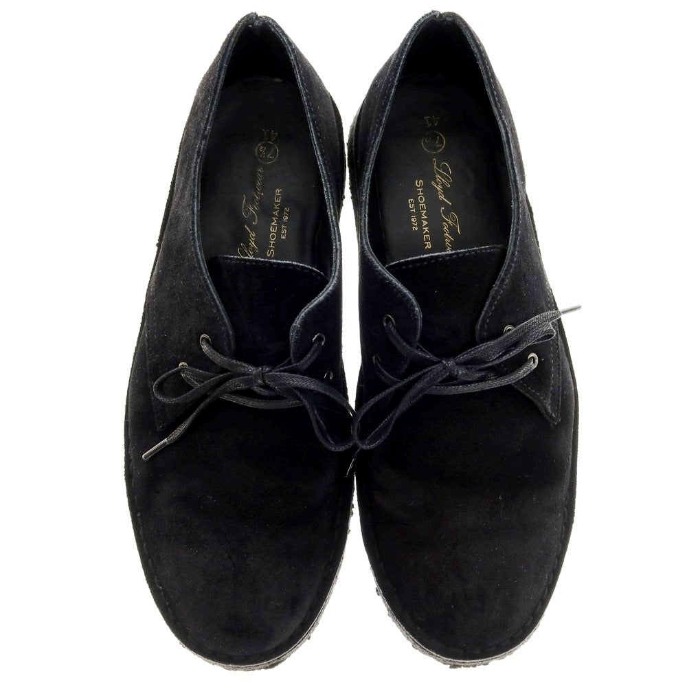 【中古】ロイドフットウェア Lloyd Footwear スエード ショートデザートブーツ ブラック【 7 1/2 】【 状態ランクC 】【 メンズ 】