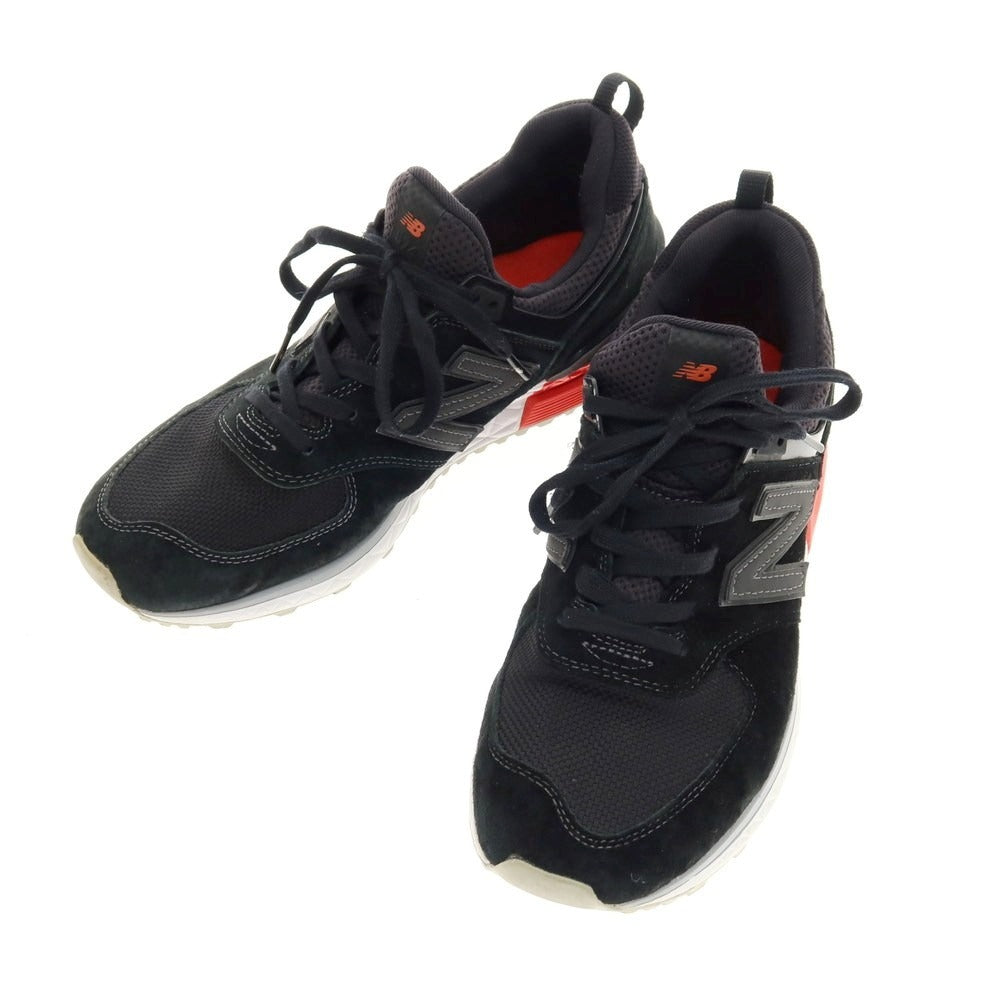 【中古】ニューバランス NEW BALANCE MS574AB スニーカー ブラック【 26.5 】【 状態ランクB 】【 メンズ 】