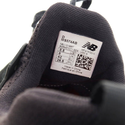 【中古】ニューバランス NEW BALANCE MS574AB スニーカー ブラック【 26.5 】【 状態ランクB 】【 メンズ 】