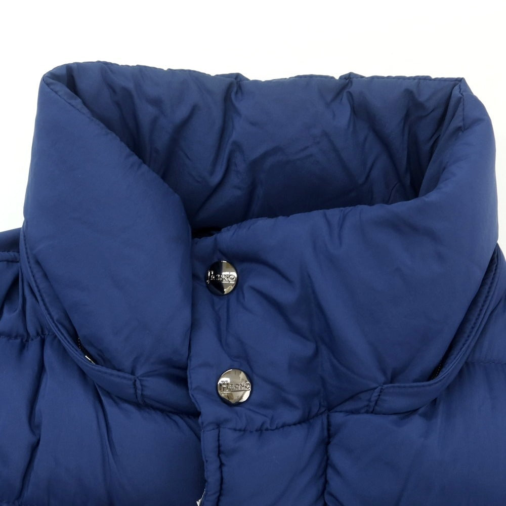 【中古】ヘルノ Herno ナイロン ダウンジャケット ネイビーブルー【 44 】【 状態ランクC 】【 メンズ 】