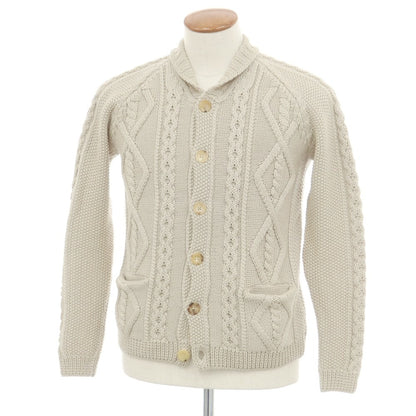 【中古】ロベルトコリーナ ROBERTO COLLINA ウール カーディガン ベージュ【 46 】【 状態ランクC 】【 メンズ 】