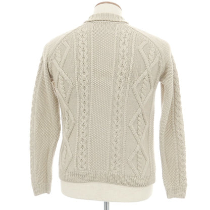 【中古】ロベルトコリーナ ROBERTO COLLINA ウール カーディガン ベージュ【 46 】【 状態ランクC 】【 メンズ 】