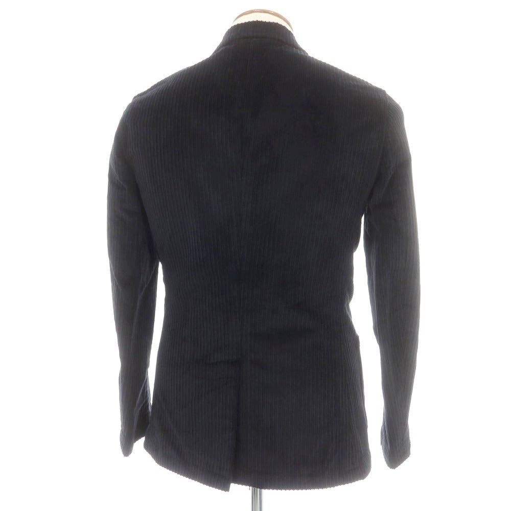 【中古】ジャンネット giannetto コーデュロイ ダブルジャケット ダークネイビー【 46 】【 状態ランクB 】【 メンズ 】