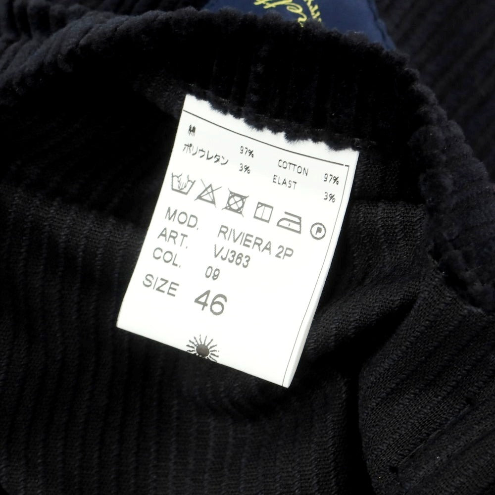 【中古】ジャンネット giannetto コーデュロイ ダブルジャケット ダークネイビー【 46 】【 状態ランクB 】【 メンズ 】