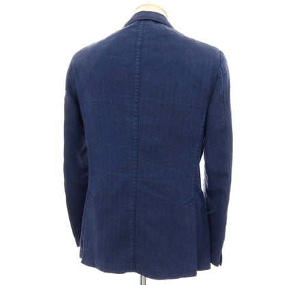 【中古】ベルベスト Belvest BEAMS F別注 ナイロンリネン 3B カジュアルジャケット ネイビー【サイズ44】【 状態ランクC 】【 メンズ 】