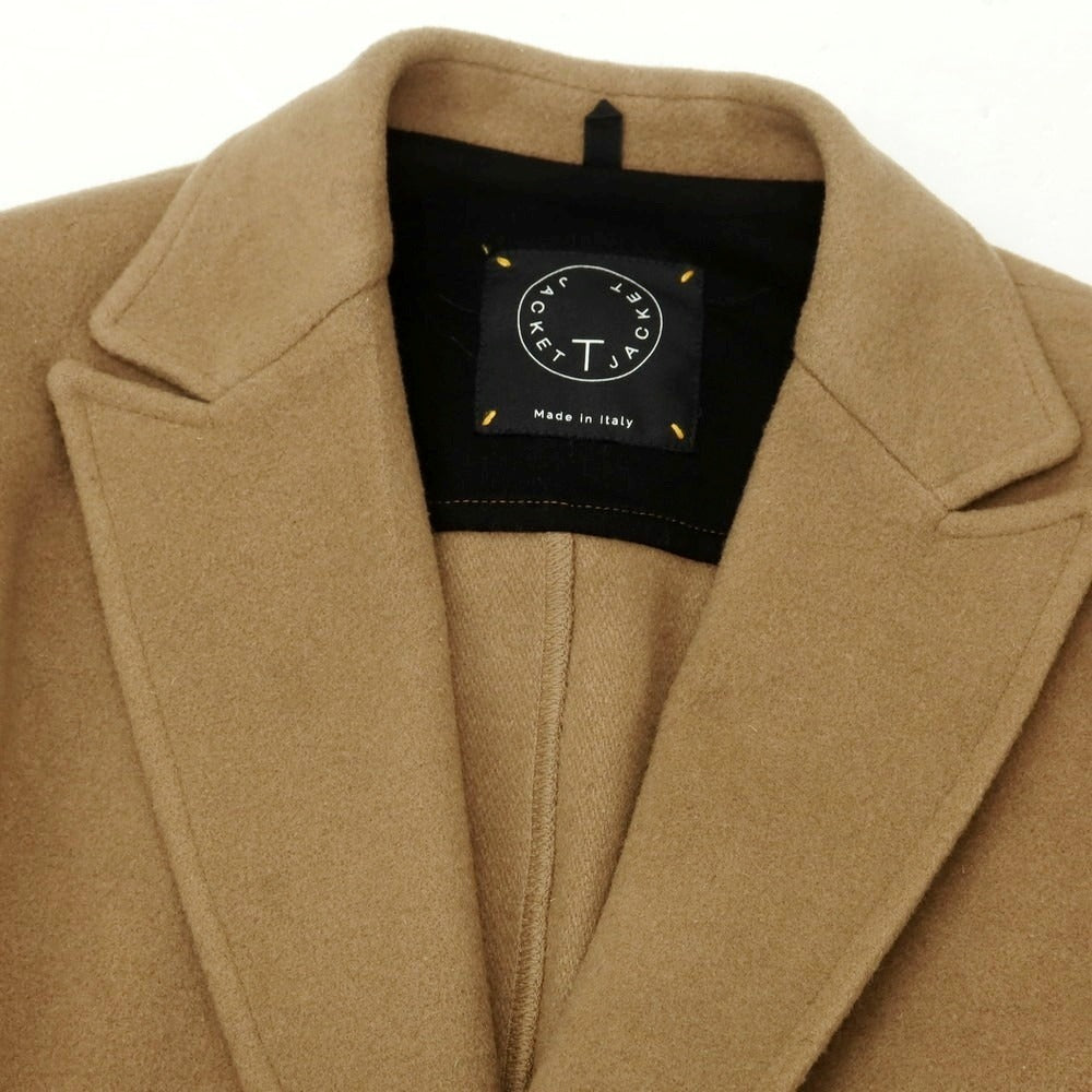 【中古】ティージャケット T-JACKET ウールナイロン ダブルジャケット ダークベージュ【サイズS】【 状態ランクC 】【 メンズ 】[DPD]