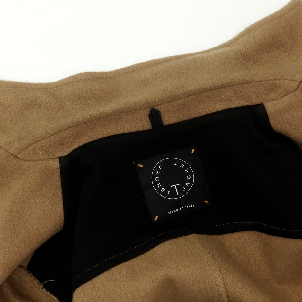 【中古】ティージャケット T-JACKET ウールナイロン ダブルジャケット ダークベージュ【サイズS】【 状態ランクC 】【 メンズ 】[DPD]