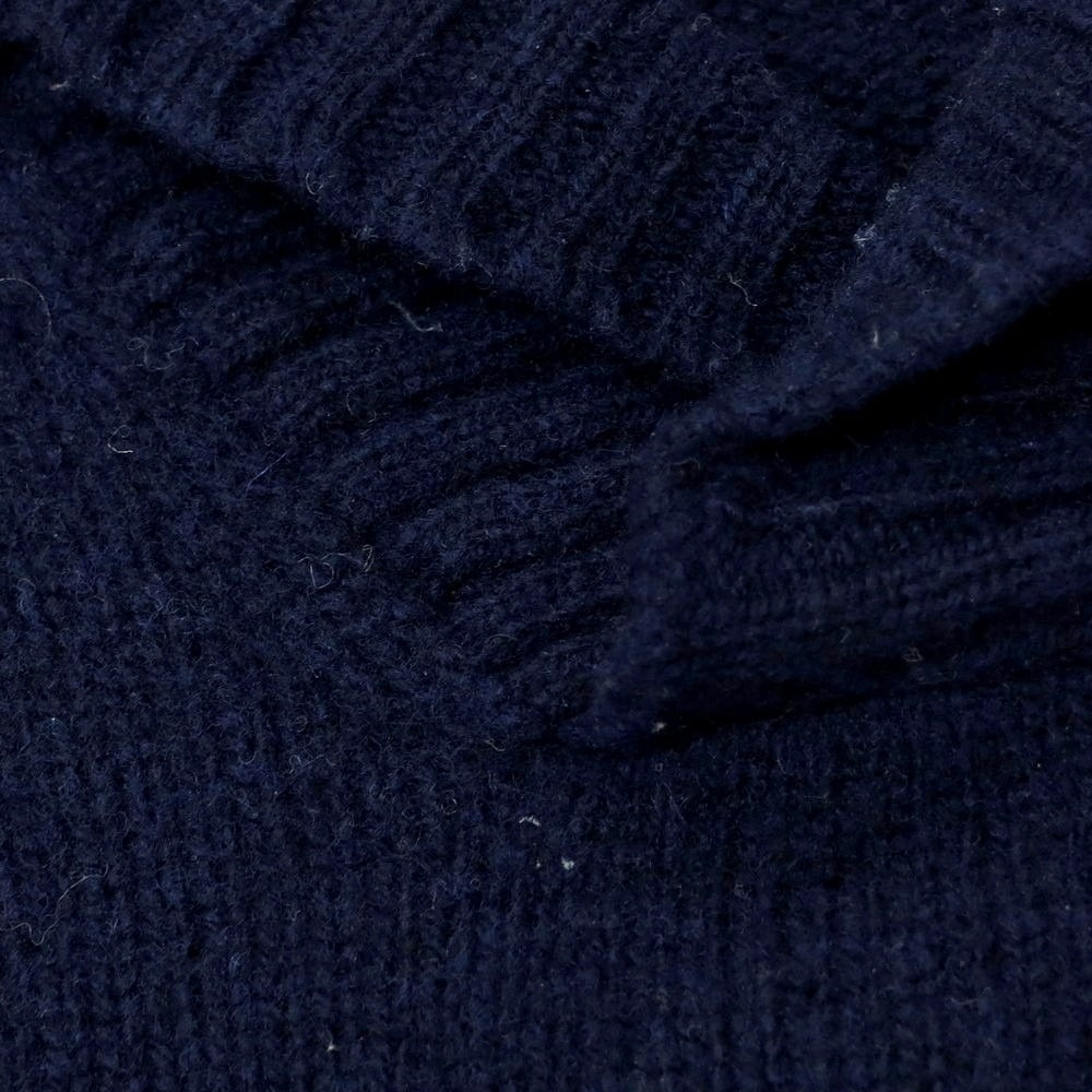 【中古】ドルモア DRUMOHR ウール ショールカラーニット ネイビー【 46 】【 状態ランクD 】【 メンズ 】