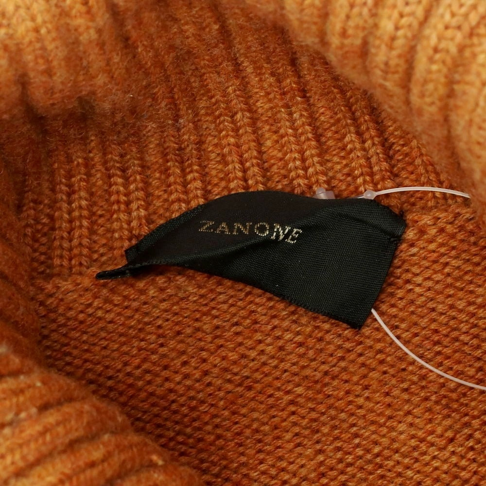 【中古】ザノーネ ZANONE ミドルゲージウール タートルネックニット オレンジ【 48 】【 状態ランクB 】【 メンズ 】