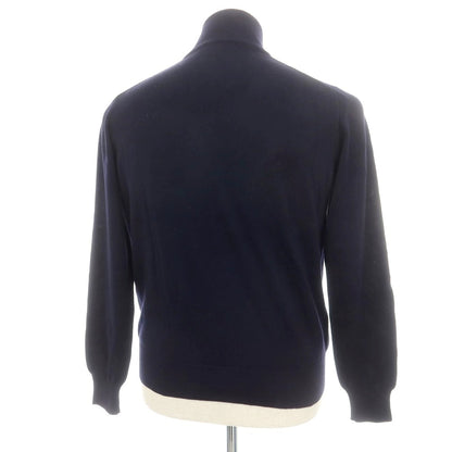 【中古】デラチアーナ Della Ciana ハイゲージウール ジップアップカーディガン ネイビー【 46 】【 状態ランクB 】【 メンズ 】