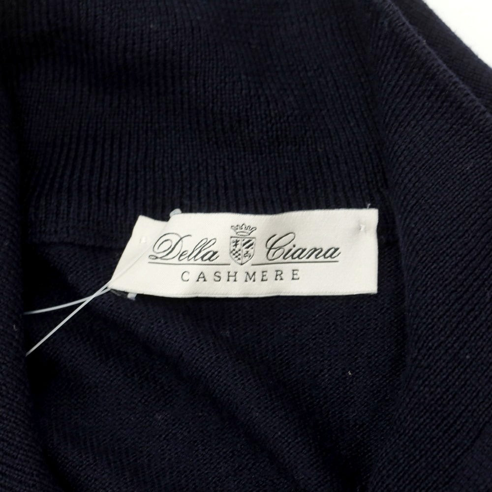 【中古】デラチアーナ Della Ciana ハイゲージウール ジップアップカーディガン ネイビー【 46 】【 状態ランクB 】【 メンズ 】