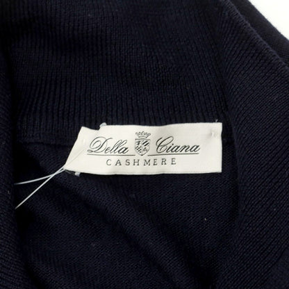 【中古】デラチアーナ Della Ciana ハイゲージウール ジップアップカーディガン ネイビー【 46 】【 状態ランクB 】【 メンズ 】