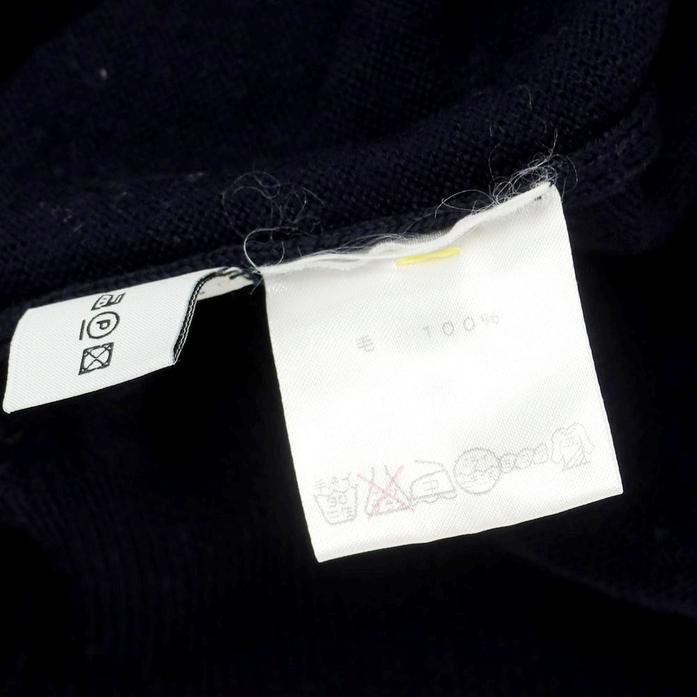 【中古】デラチアーナ Della Ciana ハイゲージウール ジップアップカーディガン ネイビー【 46 】【 状態ランクB 】【 メンズ 】