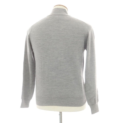 【中古】デラチアーナ Della Ciana ハイゲージウール ジップアップカーディガン グレー【 46 】【 状態ランクC 】【 メンズ 】