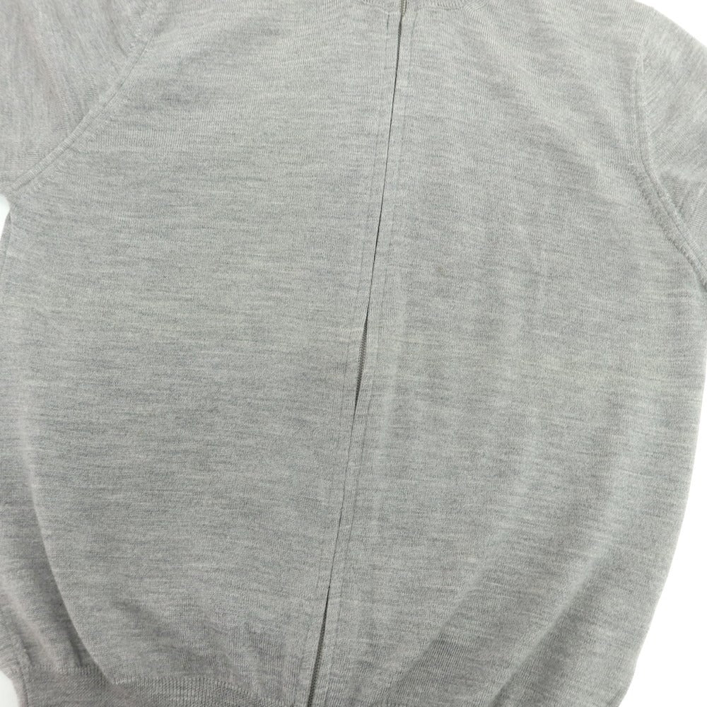 【中古】デラチアーナ Della Ciana ハイゲージウール ジップアップカーディガン グレー【 46 】【 状態ランクC 】【 メンズ 】