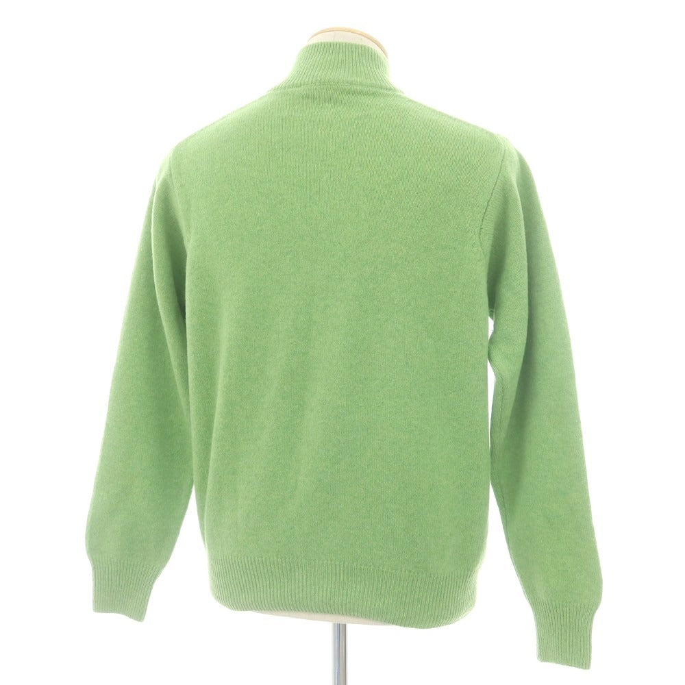 【中古】デラチアーナ Della Ciana ウール ジップアップカーディガン ライトグリーン【 44 】【 状態ランクC 】【 メンズ 】