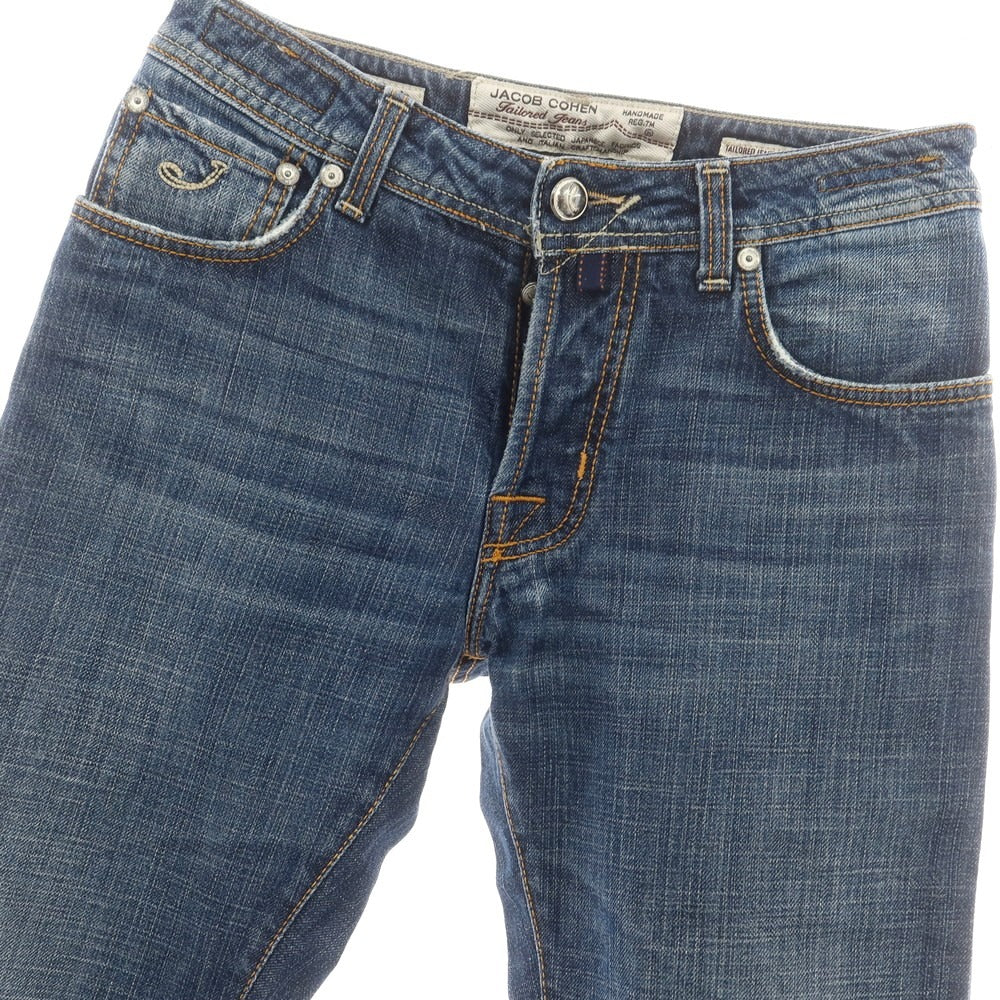 【中古】ヤコブコーエン JACOB COHEN J688 コットン ジーンズ デニムパンツ ネイビー【 31 】【 状態ランクC 】【 メンズ 】