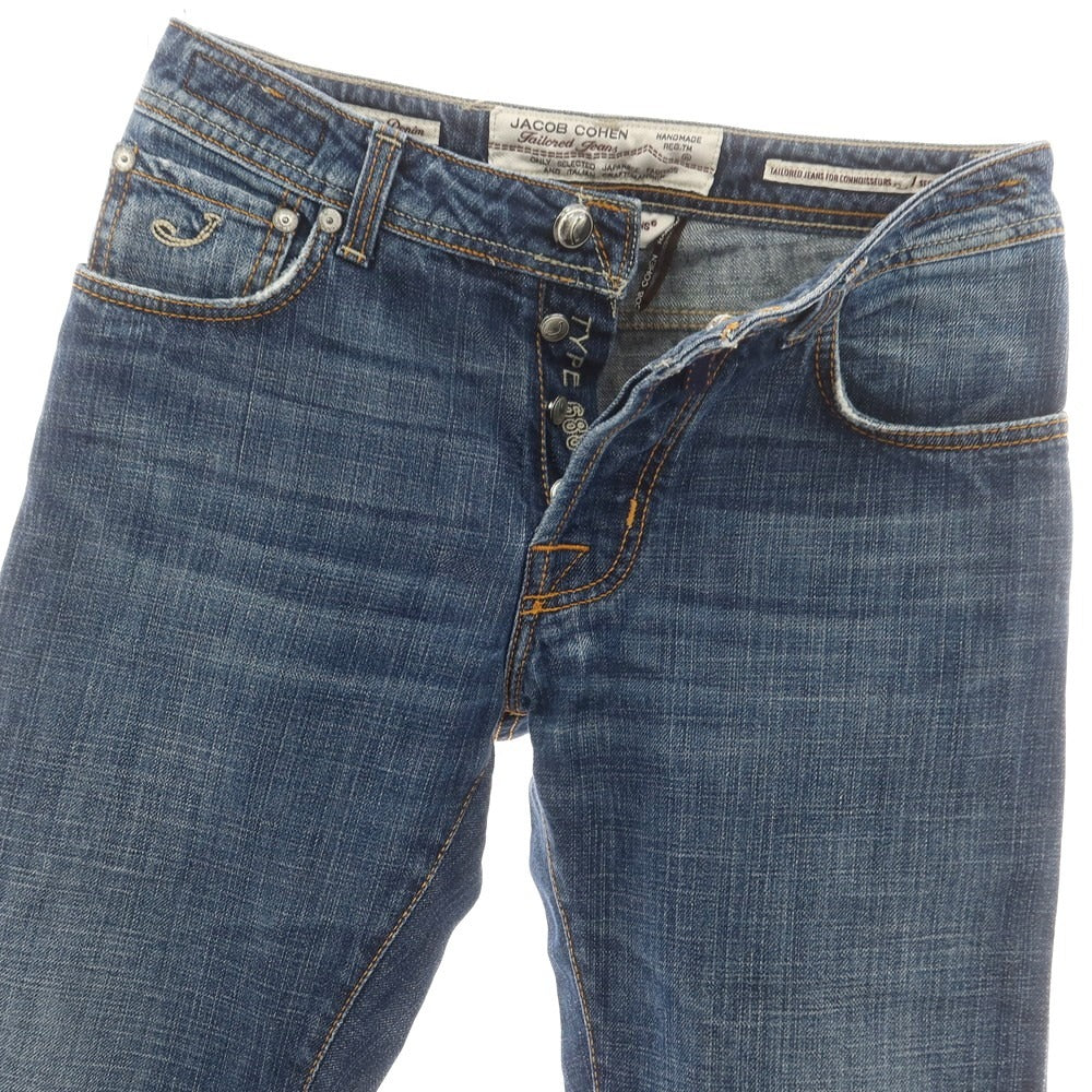 【中古】ヤコブコーエン JACOB COHEN J688 コットン ジーンズ デニムパンツ ネイビー【 31 】【 状態ランクC 】【 メンズ 】