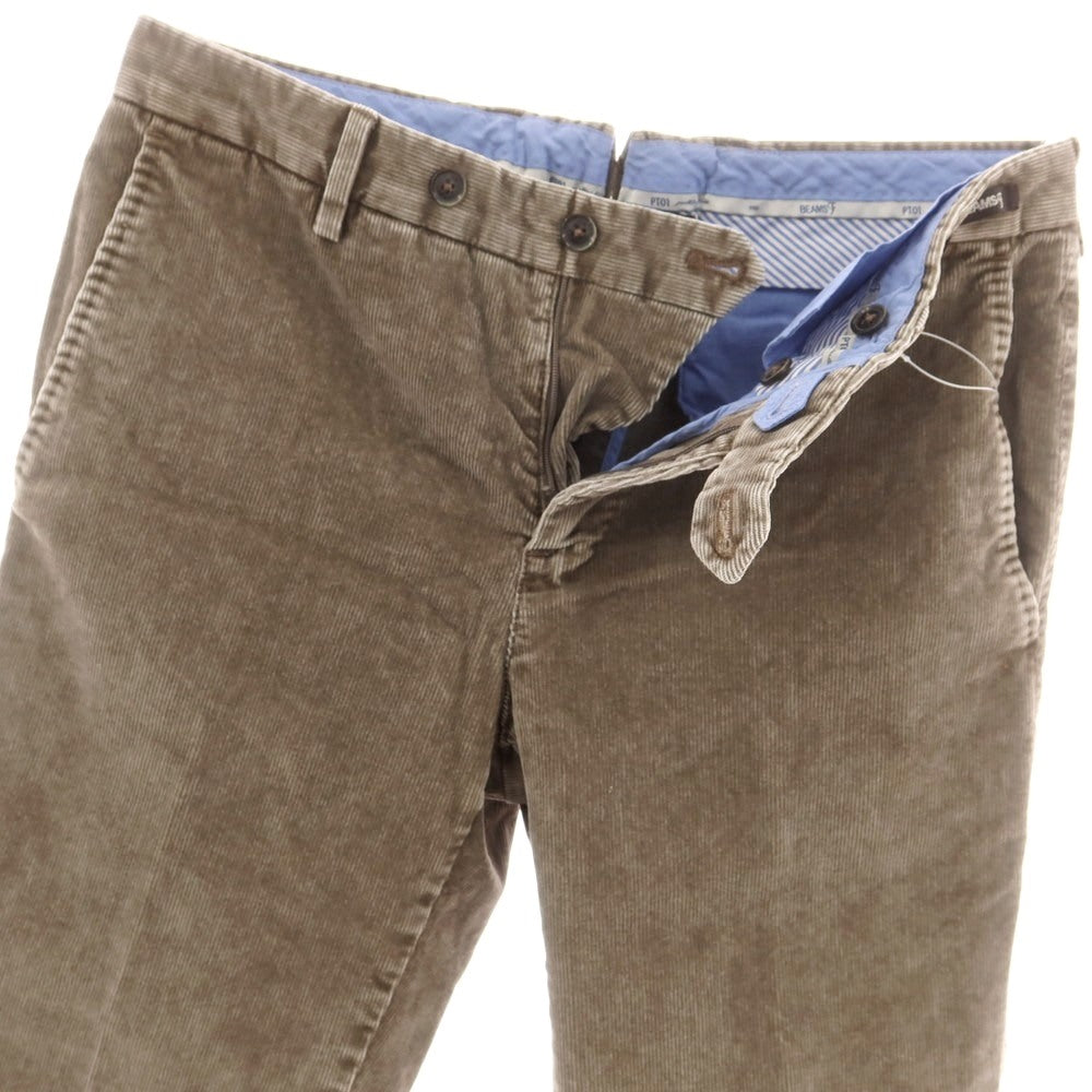 【中古】ピーティーゼロウーノ PT01 BEAMS F別注 ストレッチ コットン コーデュロイパンツ アッシュブラウン【 46 】【 状態ランクC 】【 メンズ 】
