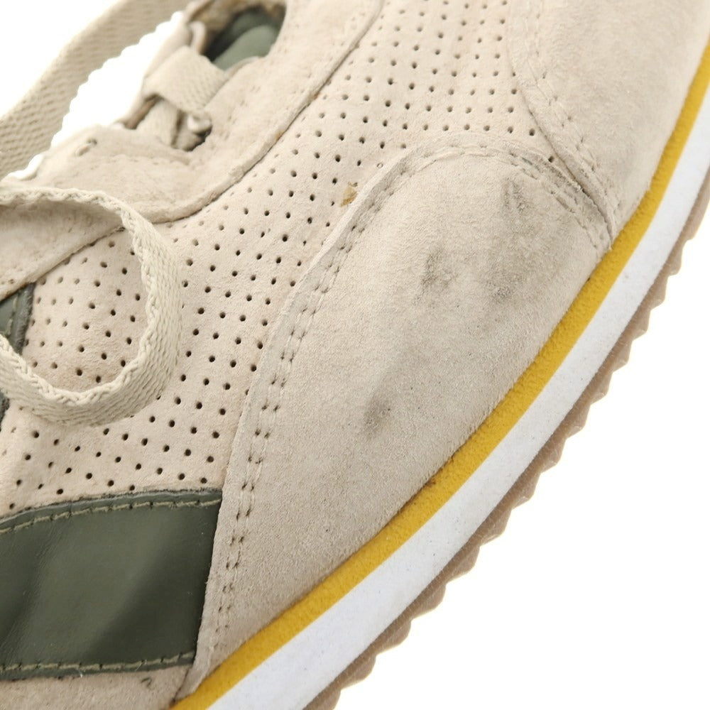 【中古】ディアドラ Diadora ヘリテージ ヌバック スニーカー ベージュ【 26.5 】【 状態ランクB 】【 メンズ 】