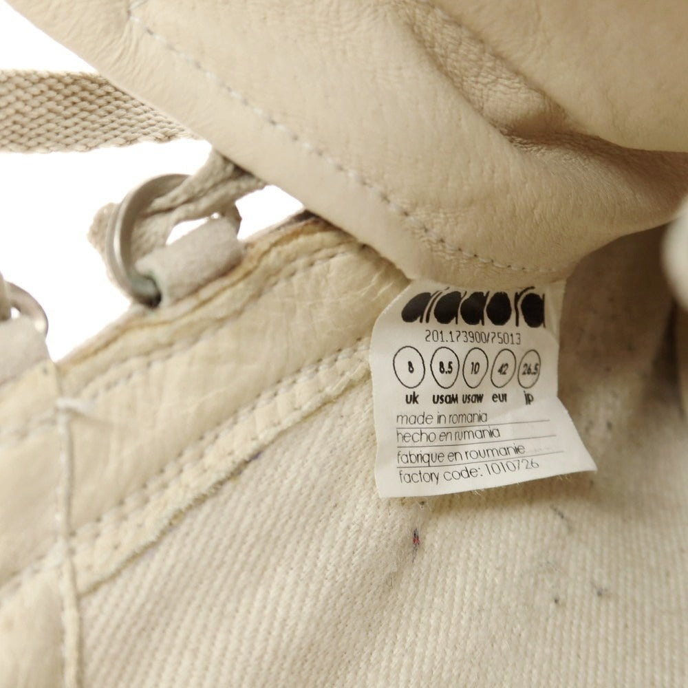 【中古】ディアドラ Diadora ヘリテージ ヌバック スニーカー ベージュ【 26.5 】【 状態ランクB 】【 メンズ 】