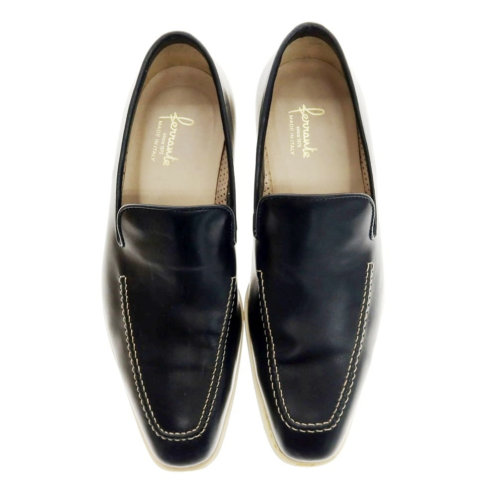 【中古】フェランテ FERRANTE ヴァンプローファー ネイビー【 サイズ7 1/2 】【 状態ランクC 】【 メンズ 】 [BPD]