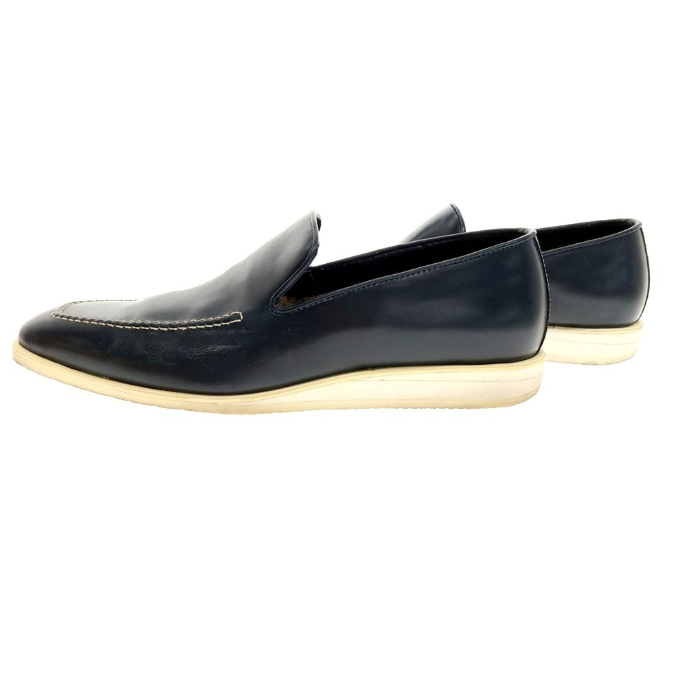 【中古】フェランテ FERRANTE ヴァンプローファー ネイビー【 サイズ7 1/2 】【 状態ランクC 】【 メンズ 】 [BPD]