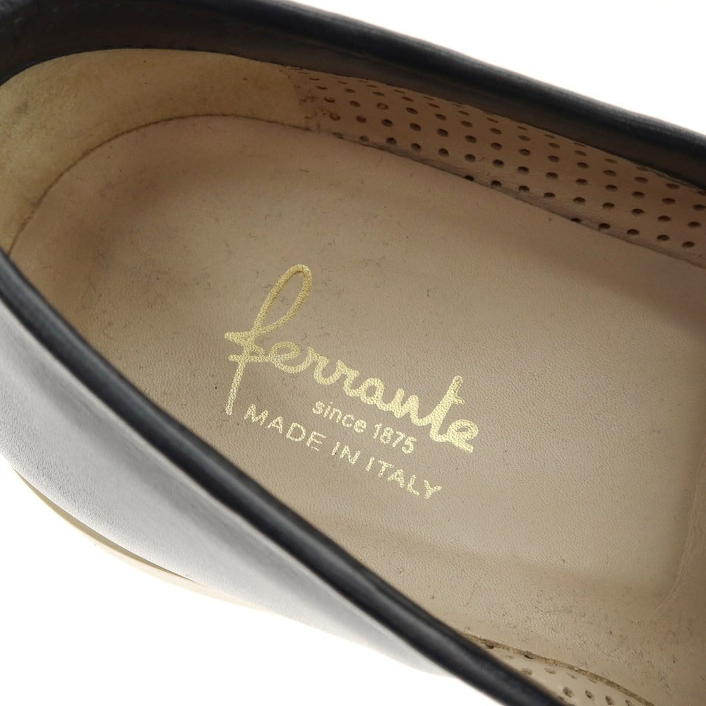 【中古】フェランテ FERRANTE ヴァンプローファー ネイビー【 サイズ7 1/2 】【 状態ランクC 】【 メンズ 】 [BPD]