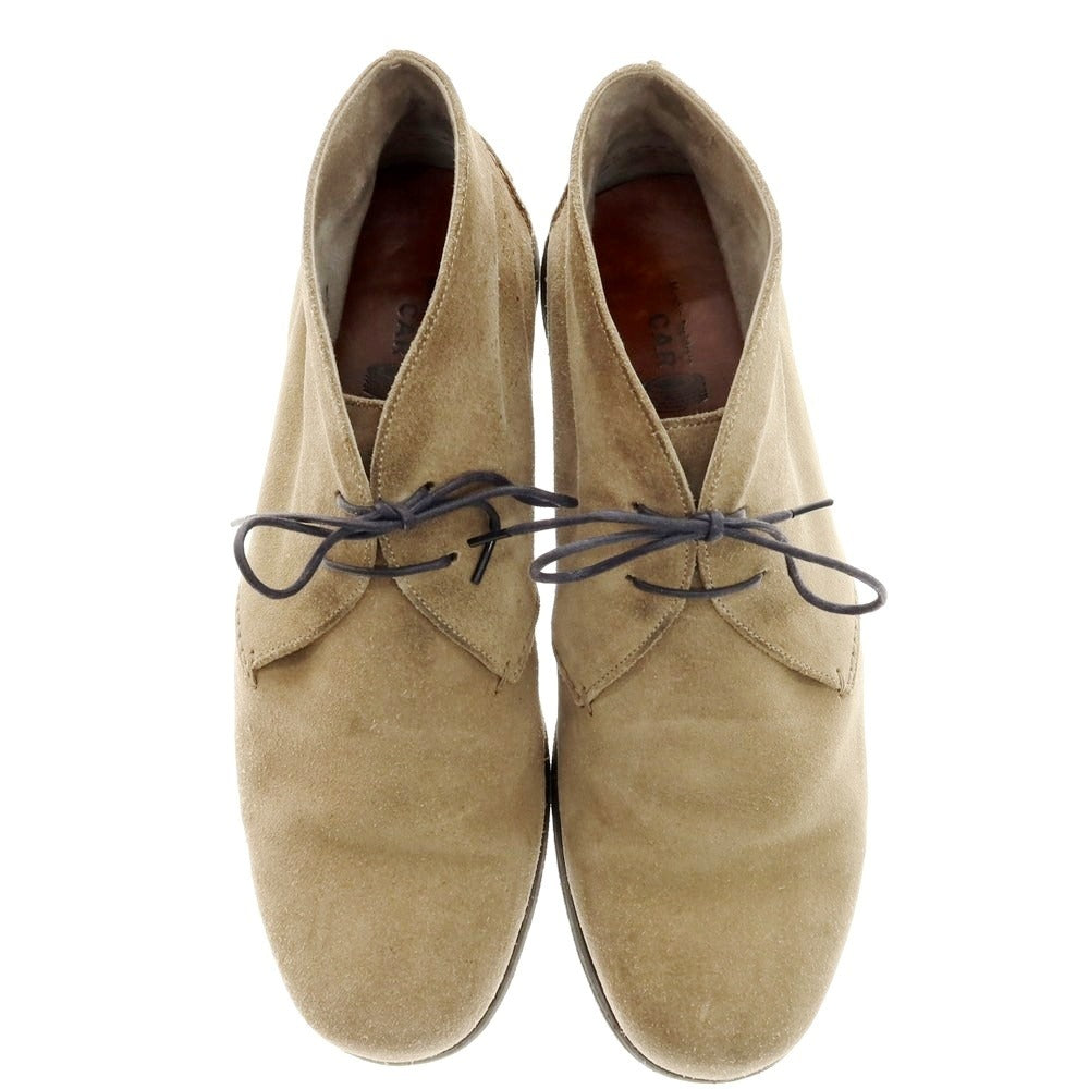 【中古】カーシュー CAR SHOE スエード ドライビングブーツ ベージュ【サイズ7 1/2】【 状態ランクC 】【 メンズ 】[CPD]