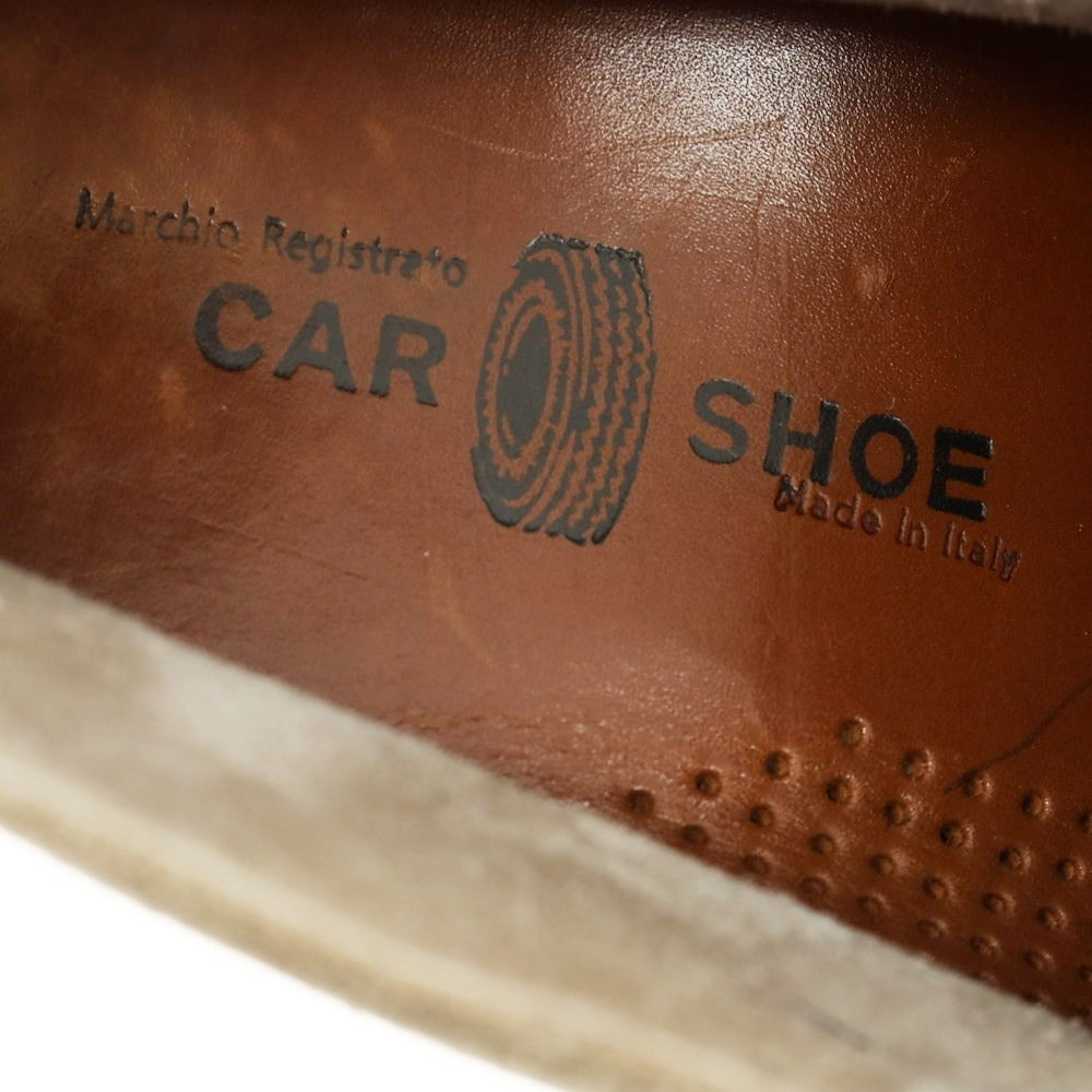 【中古】カーシュー CAR SHOE スエード ドライビングブーツ ベージュ【サイズ7 1/2】【 状態ランクC 】【 メンズ 】[CPD]