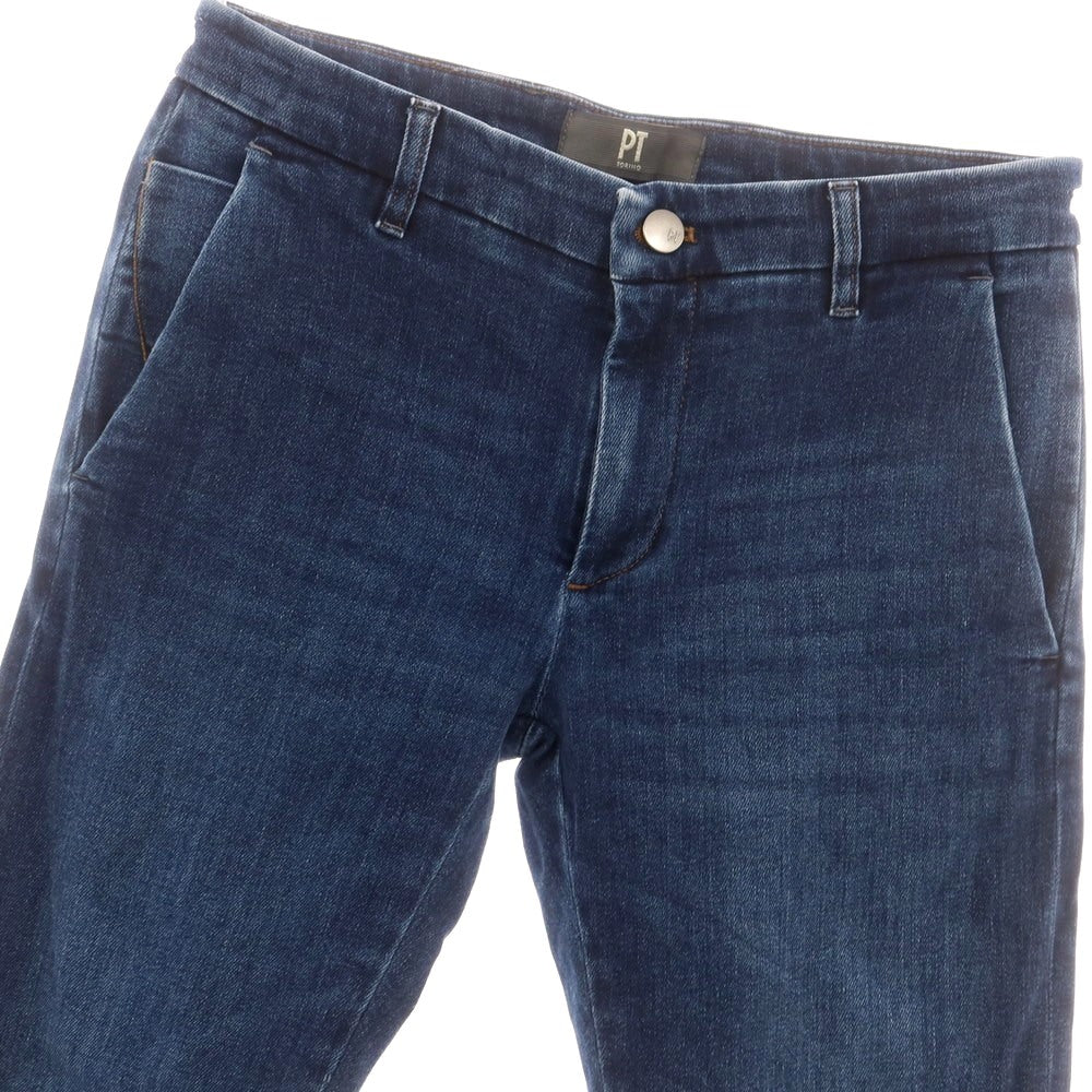 【中古】ピーティートリノ デニム PT TORINO DENIM ストレッチ コットンセルロースポリエステル ジーンズ デニムパンツ ネイビー【 28 】【 状態ランクB 】【 メンズ 】