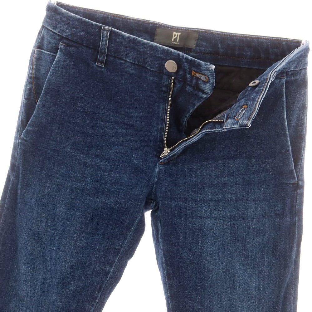 【中古】ピーティートリノ デニム PT TORINO DENIM ストレッチ コットンセルロースポリエステル ジーンズ デニムパンツ ネイビー【 28 】【 状態ランクB 】【 メンズ 】