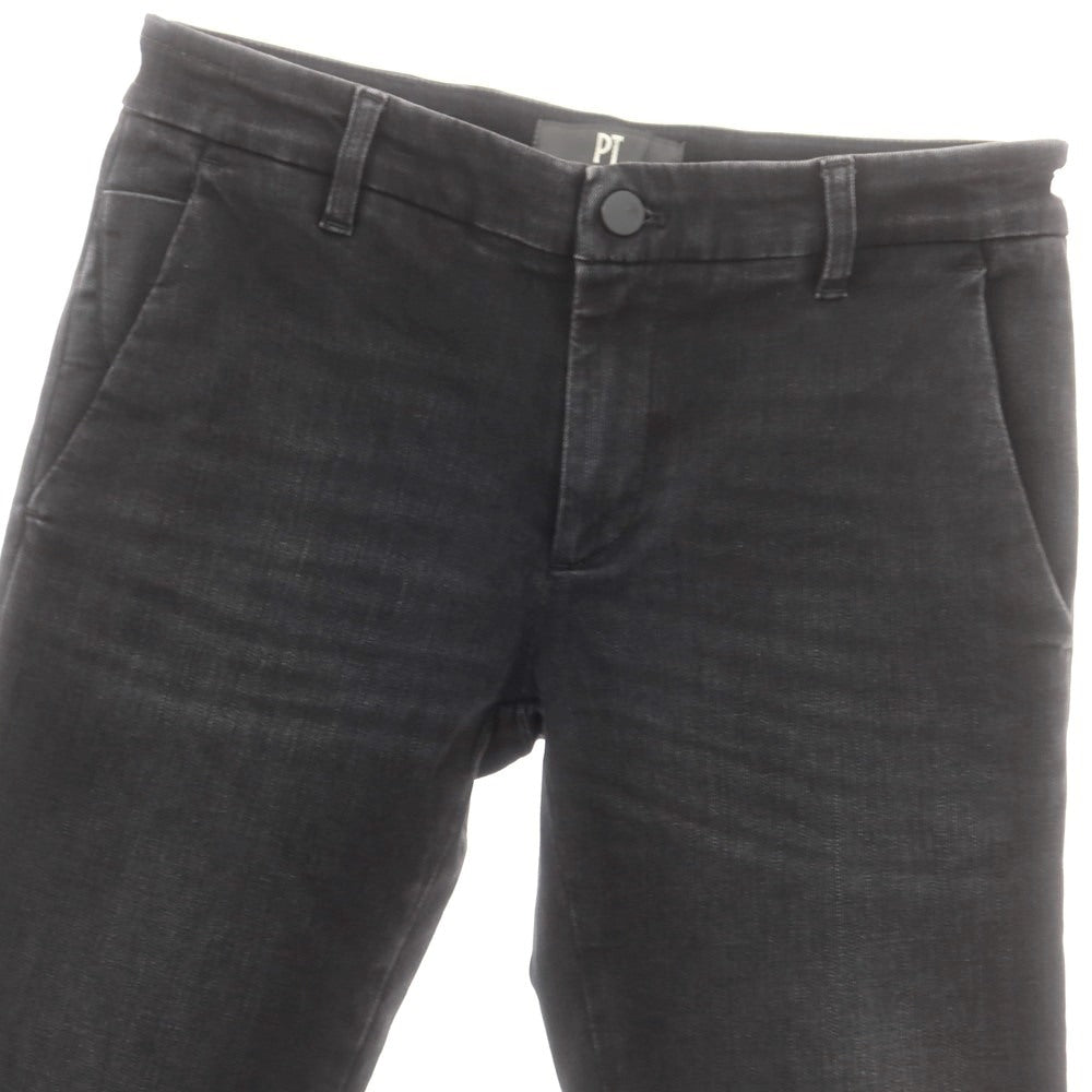 【中古】ピーティートリノ デニム PT TORINO DENIM ストレッチ コットンレーヨンポリエステル デニムパンツ ブラック【 28 】【 状態ランクB 】【 メンズ 】