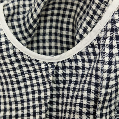 【中古】トレンタオット TRENTA OTTO リネン ギンガムチェック 3B カジュアルジャケット ブラックxホワイト【サイズ44】【 状態ランクC 】【 メンズ 】