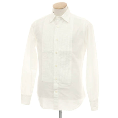 【中古】ボルゾネッラ BOLZONELLA コットン ブザム レギュラーカラー カジュアルシャツ ホワイト【 37 】【 状態ランクB 】【 メンズ 】