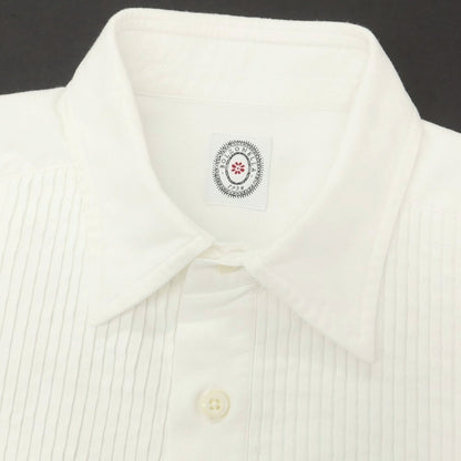 【中古】ボルゾネッラ BOLZONELLA コットン ブザム レギュラーカラー カジュアルシャツ ホワイト【 37 】【 状態ランクB 】【 メンズ 】