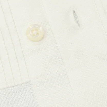 【中古】ボルゾネッラ BOLZONELLA コットン ブザム レギュラーカラー カジュアルシャツ ホワイト【 37 】【 状態ランクB 】【 メンズ 】