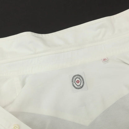 【中古】ボルゾネッラ BOLZONELLA コットン ブザム レギュラーカラー カジュアルシャツ ホワイト【 37 】【 状態ランクB 】【 メンズ 】