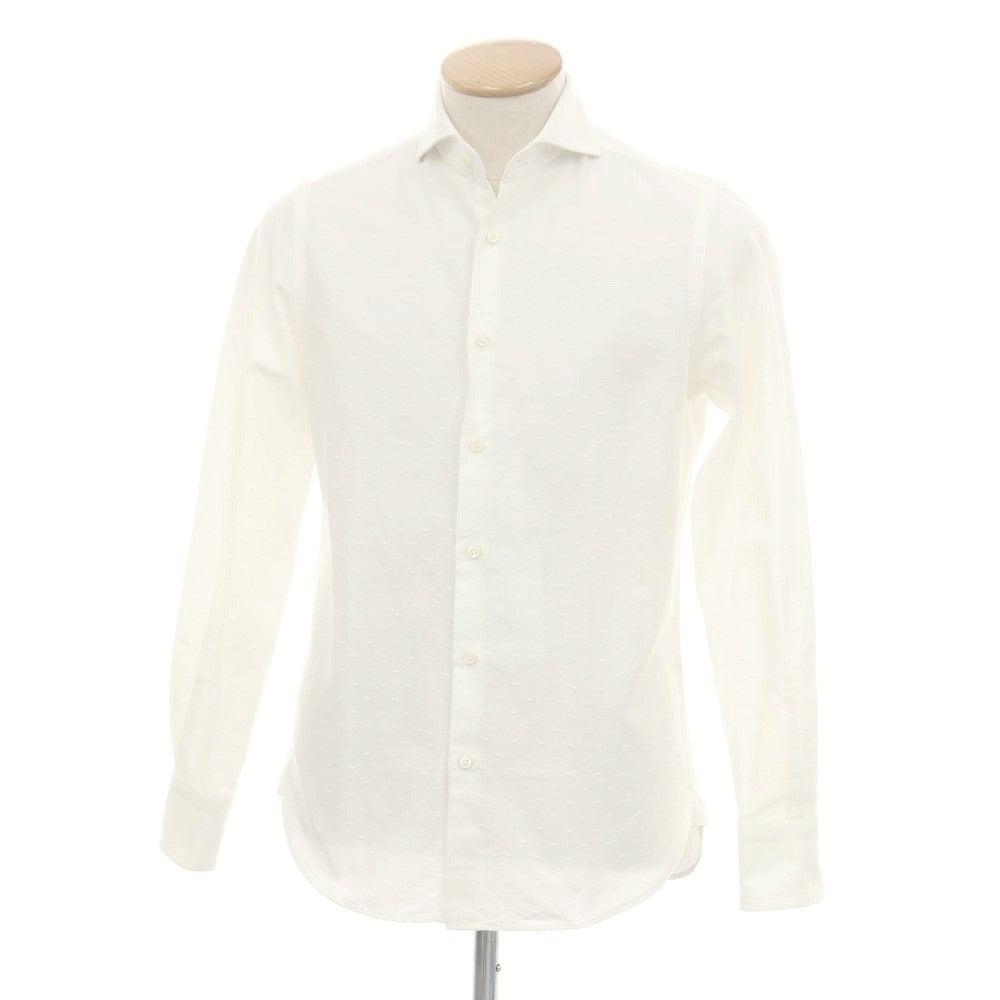 【中古】ギローバー GUY ROVER コットン カッタウェイ ドレスシャツ ホワイト【 37 】【 状態ランクC 】【 メンズ 】