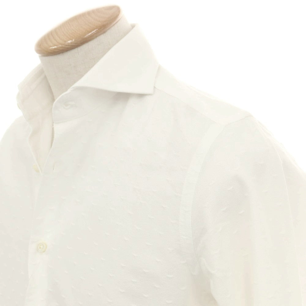 【中古】ギローバー GUY ROVER コットン カッタウェイ ドレスシャツ ホワイト【 37 】【 状態ランクC 】【 メンズ 】