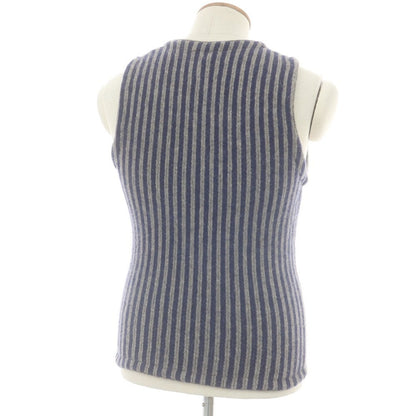 【中古】マクラーレン Mc Laren ウール ジップニットベスト グレーxネイビー【 46 】【 状態ランクC 】【 メンズ 】