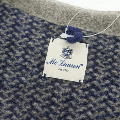 【中古】マクラーレン Mc Laren ウール ジップニットベスト グレーxネイビー【 46 】【 状態ランクC 】【 メンズ 】